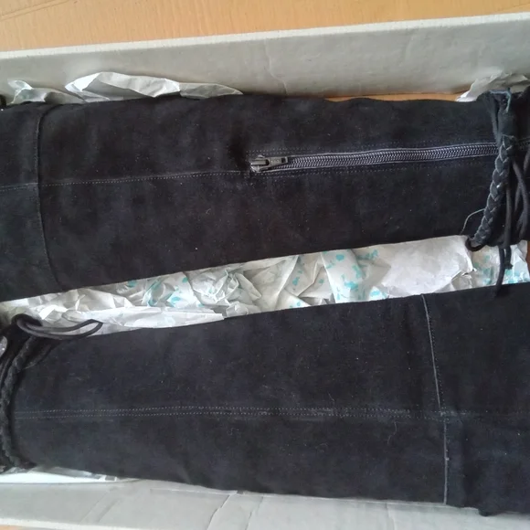 Musse & Cloud Over The Knee Black Elegant Black Boots - Picture 6 of 6